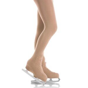 Mondor 3396 Boot cover Natural Figure Skating Tights - Light Tan - 8-10